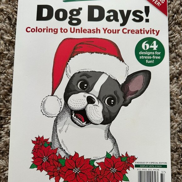 ๐ Color Creatives Dog Days Christmas Coloring Book 2023 - Picture 2 of 7